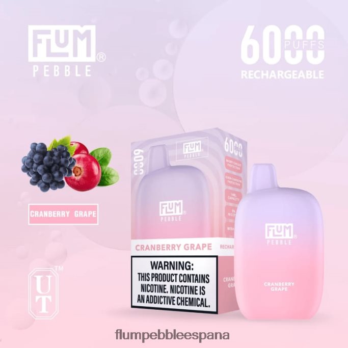 FLUM PEBBLES 6000 bocanadas uva de arándano 4T66NJ27 FLUM PEBBLE vape flavors