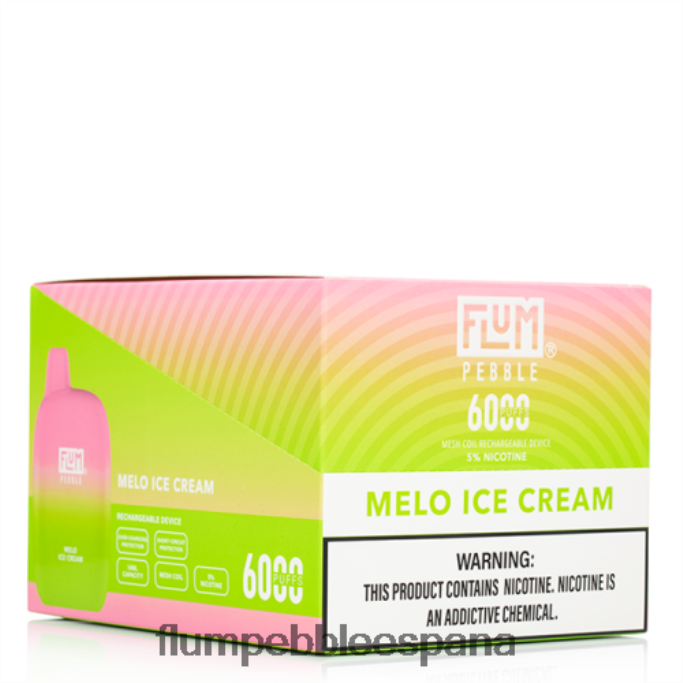 FLUM PEBBLES 6000 inhalaciones 10 paquetes helado de melocoton 4T66NJ56 FLUM PEBBLE vape near me