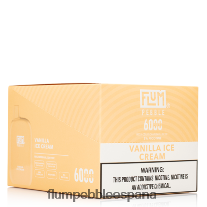 FLUM PEBBLES 6000 inhalaciones 10 paquetes helado de vainilla 4T66NJ85 FLUM PEBBLE flavors