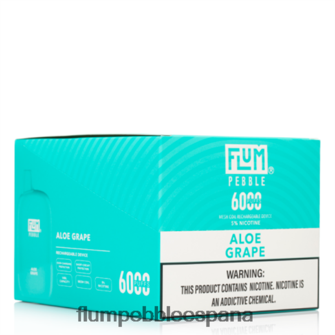FLUM PEBBLES 6000 inhalaciones 10 paquetes áloe uva 4T66NJ3 FLUM PEBBLE vape españa