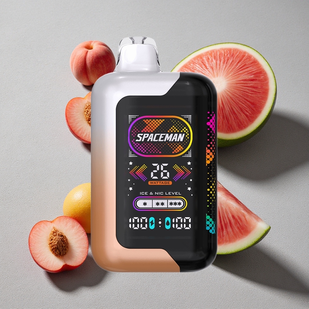 Durazno Jugoso Sandía SMOK SPACEMAN SP40000 Vape Desechable 40000 Puffs Pantalla LED 2.28" Durazno Jugoso Sandía SMOK SPACEMAN SP40000 Vape Desechable 40000 Puffs Pantalla LED 2.28"