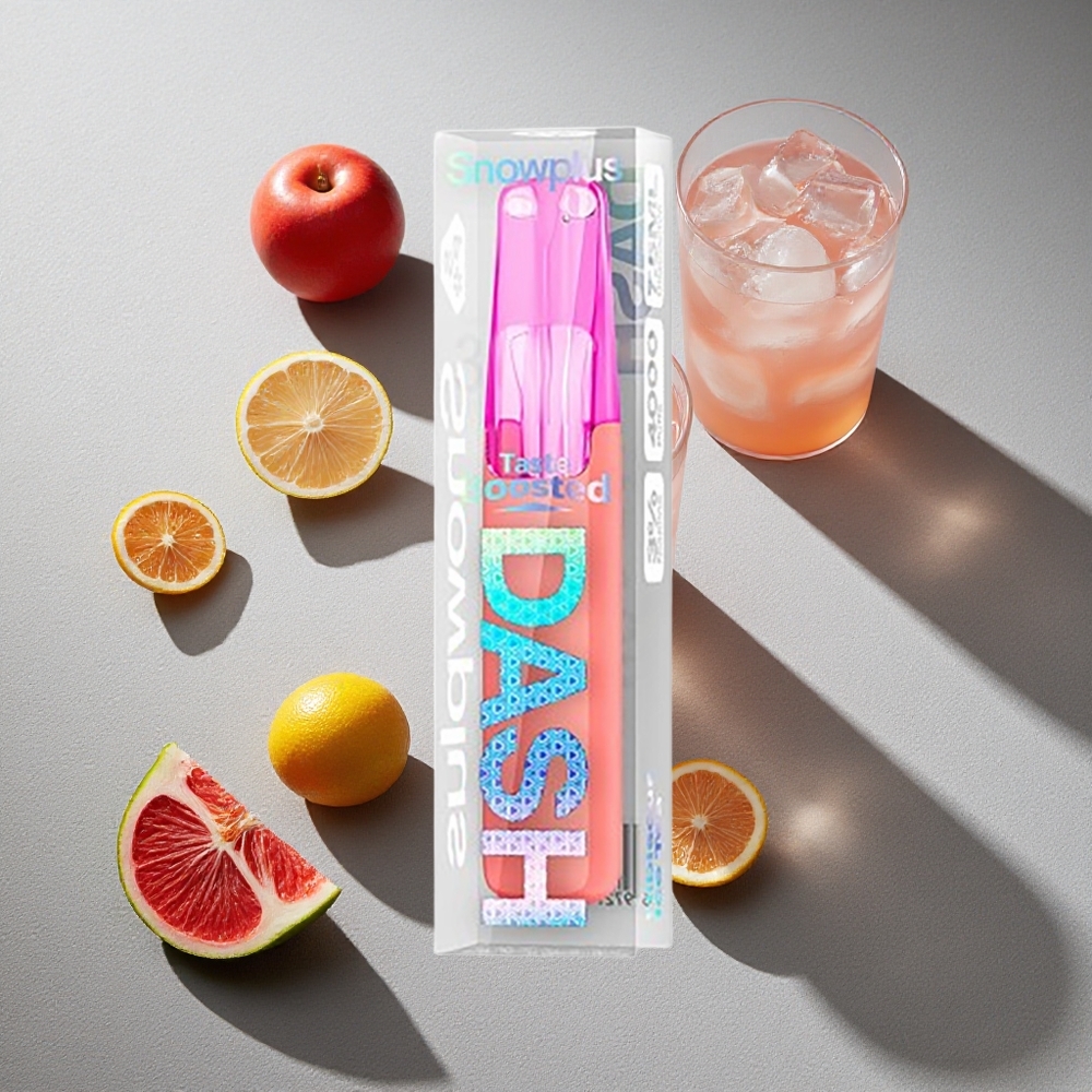 Té Helado de Hibisco Snowplus Dash Dispositivo Desechable 4000 Puffs con Atomizador Cerámico y Batería de 530 mAh