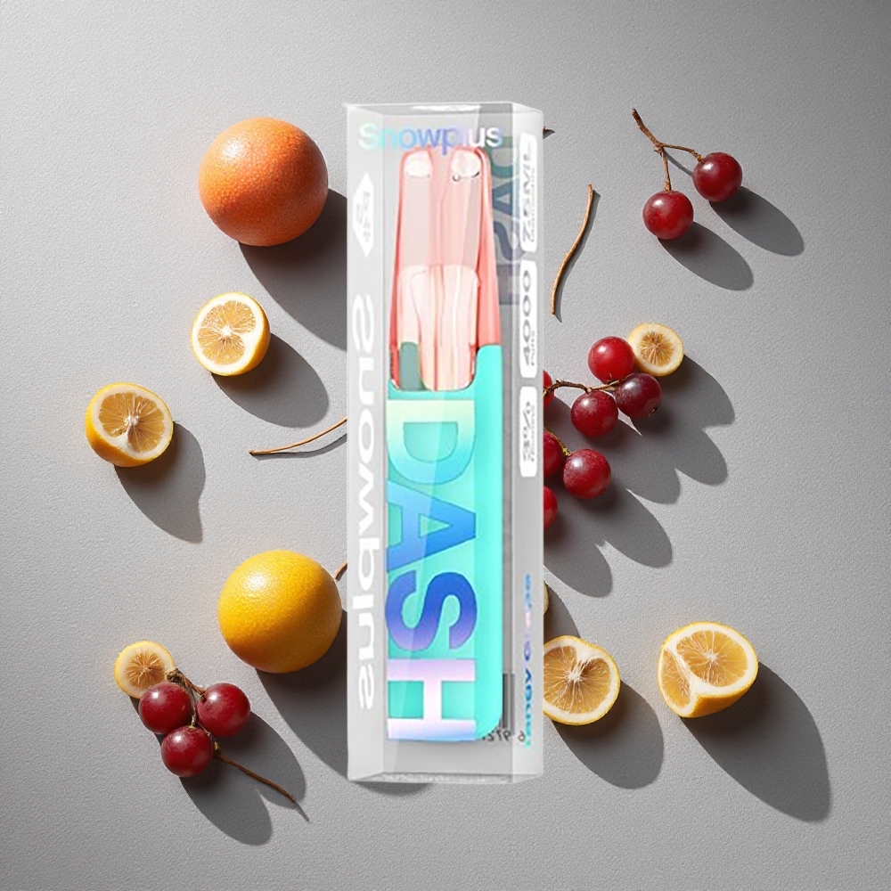 Uva Ácida Snowplus Dash 4000 Puffs Dispositivo Desechable con Atomizador Cerámico y 7.5 ml de Líquido