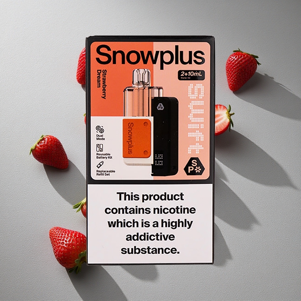 Fresa Soñada Snowplus Swift 5000 Puffs con Batería de 1000 mAh y Atomizador Dual Mesh
