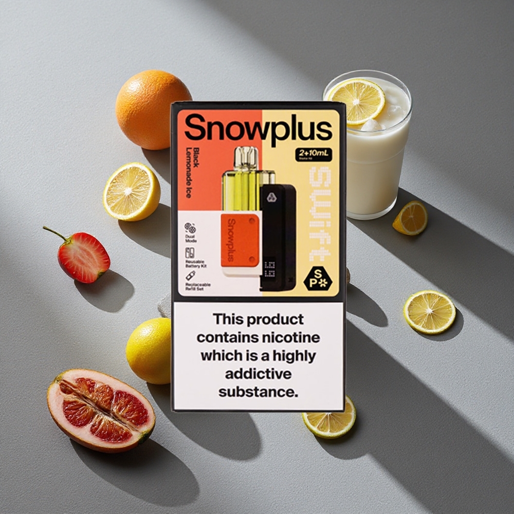 Limónada Negra Helada Snowplus Swift 5000 Puffs con Batería de 1000 mAh y Atomizador Dual Mesh