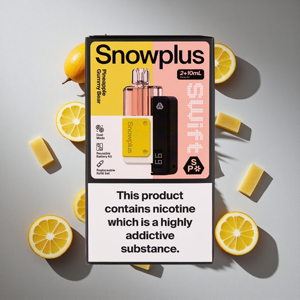 Osito de Gominola Piña Snowplus Swift 5000 Puffs Kit de Pod Prellenado con Batería de 1000 mAh y Atomizador Dual Mesh