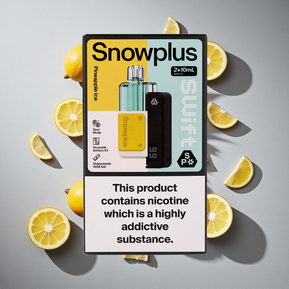 Piña Hielo Snowplus Swift 5000 Puffs Kit de Pods Prellenados con Dual Mesh y Batería de 1000 mAh
