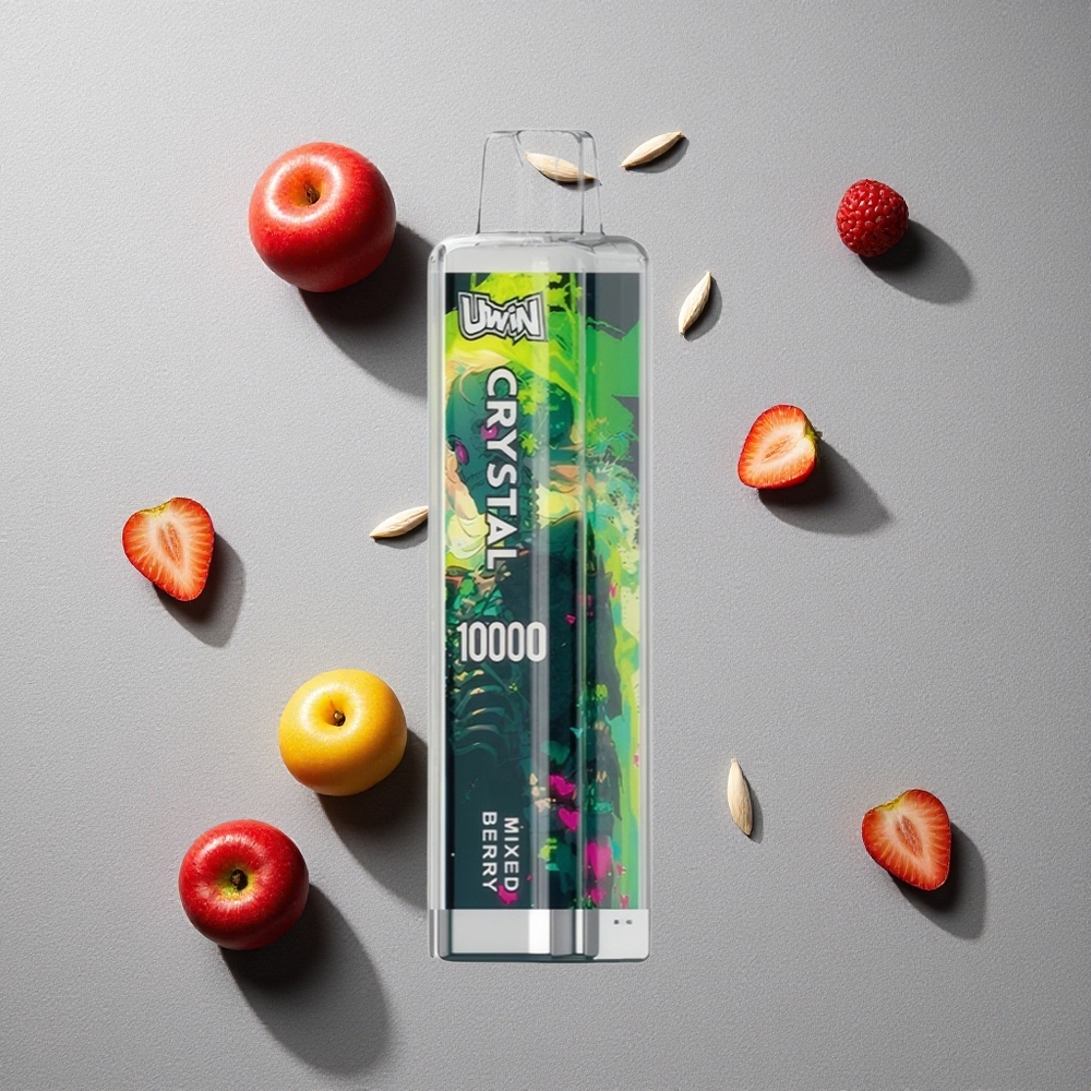 Bayas Mixtas Uwin Crystal 10000 Puffs 18ml con luces RGB