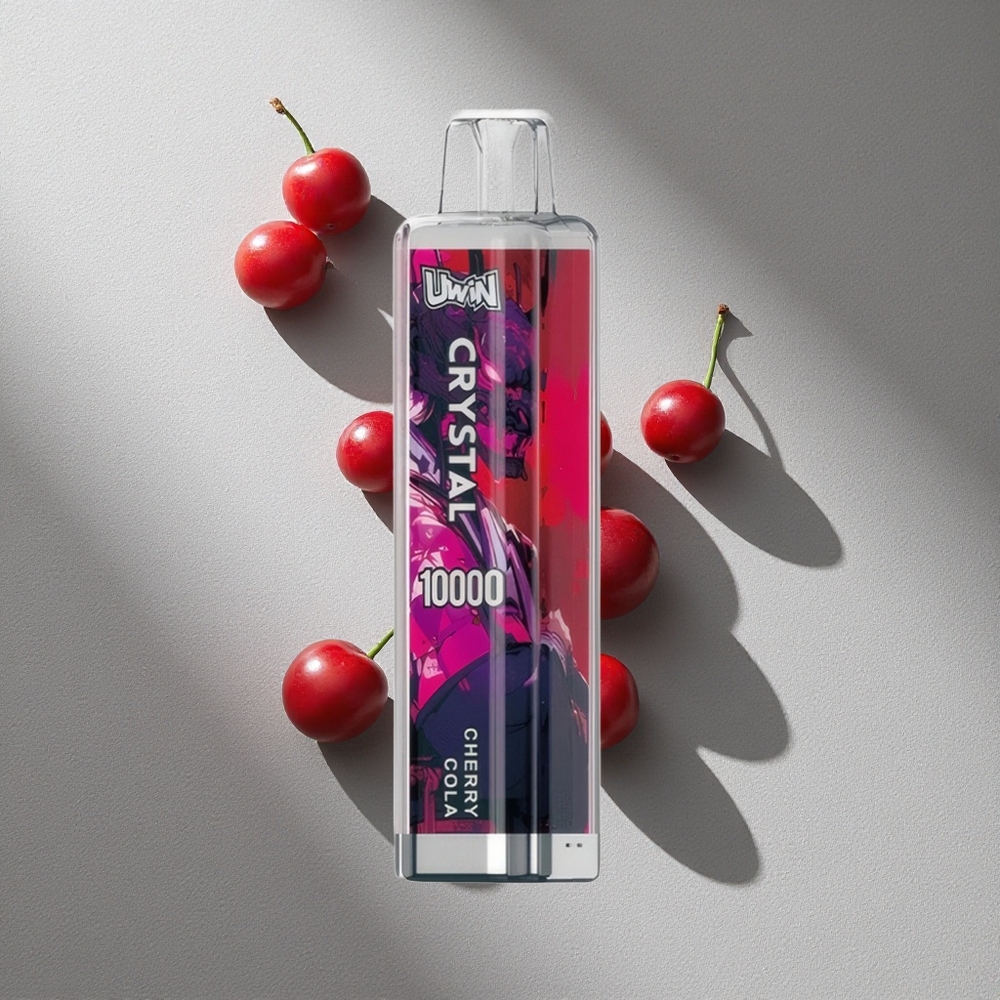 Cereza Cola Uwin Crystal 10000 Puffs con 18ml de Líquido y Luz RGB