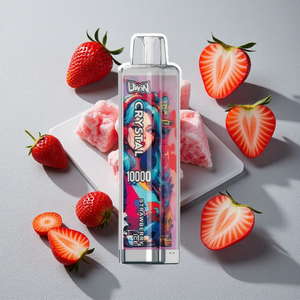 Fresa Helada Uwin Crystal 10000 Puffs 18ml RGB