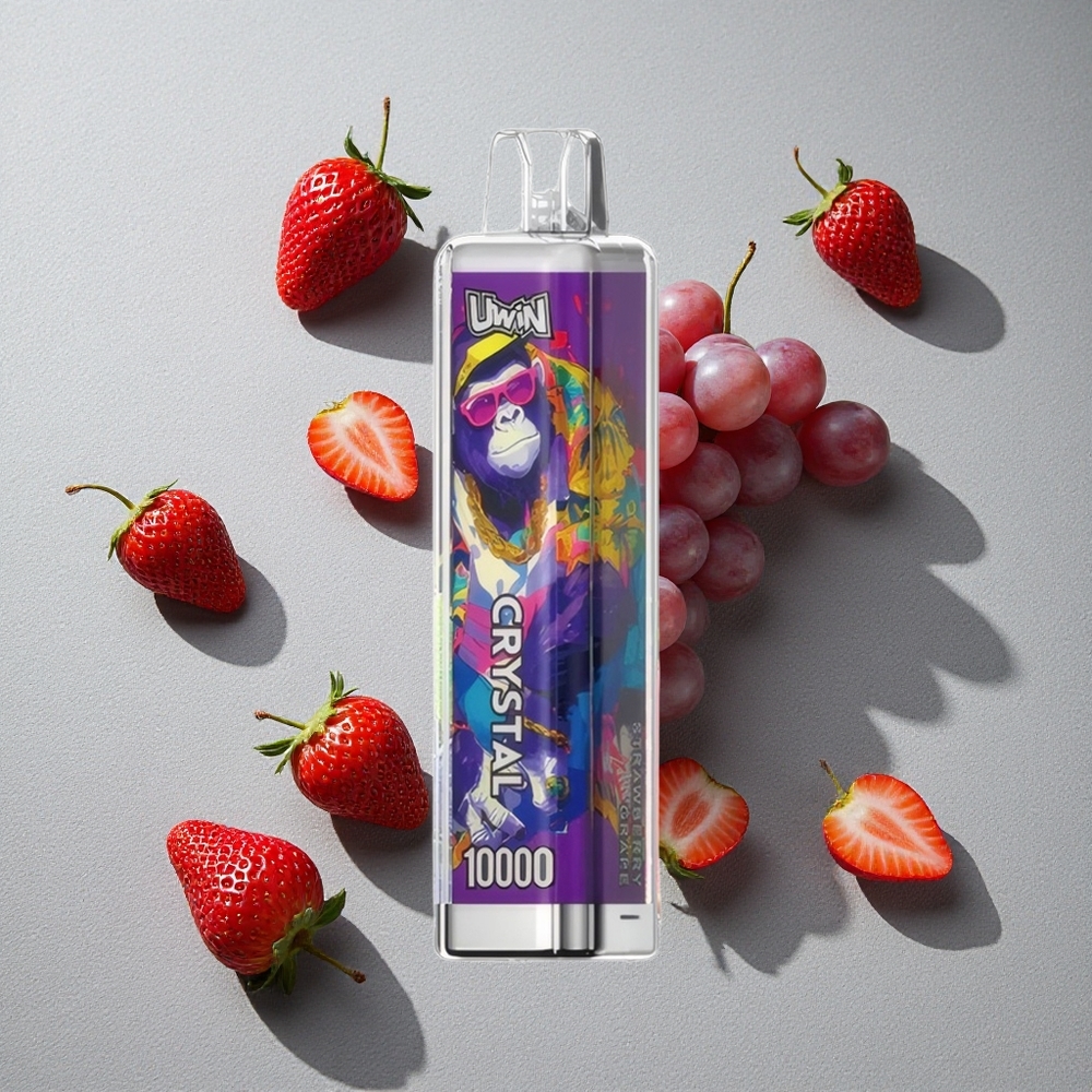 Fresa Uva Uwin Crystal 10000 Puffs 18ml RGB