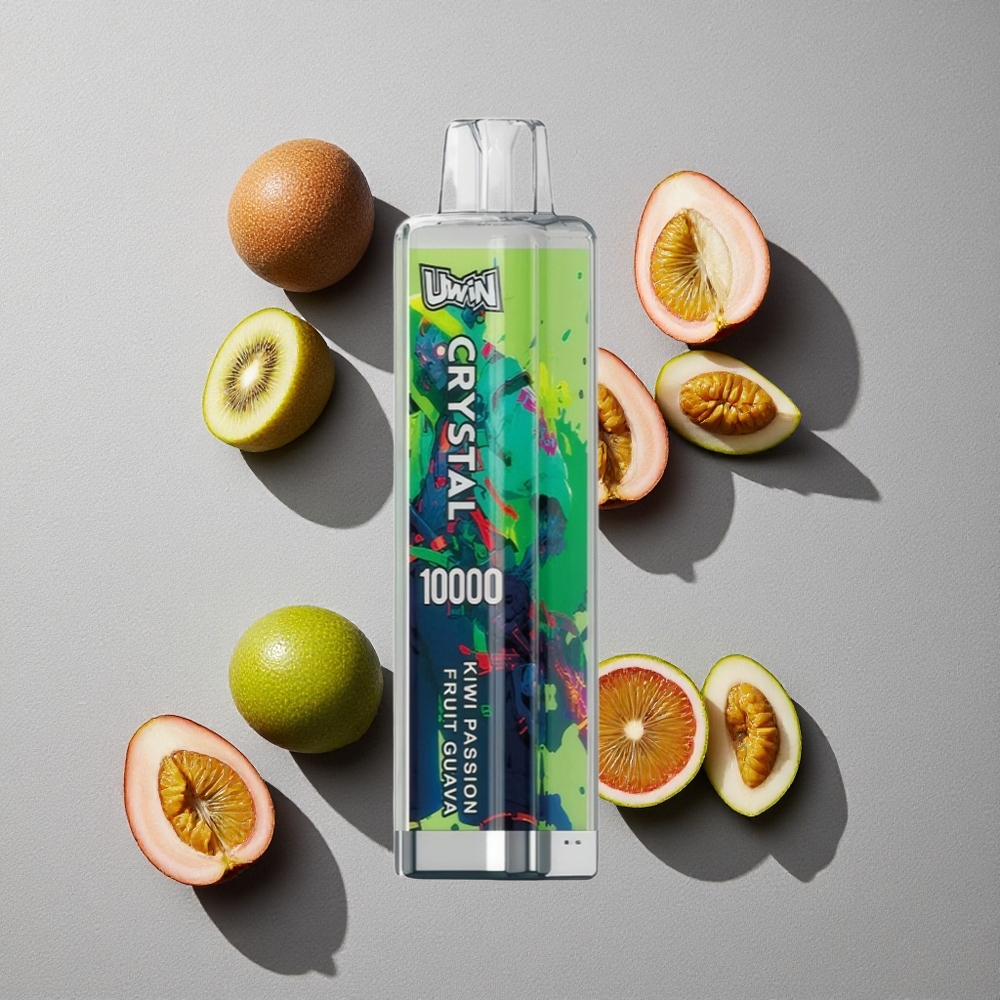 Kiwi Maracuyá Guayaba Uwin Crystal 10000 Puffs Recargable RGB