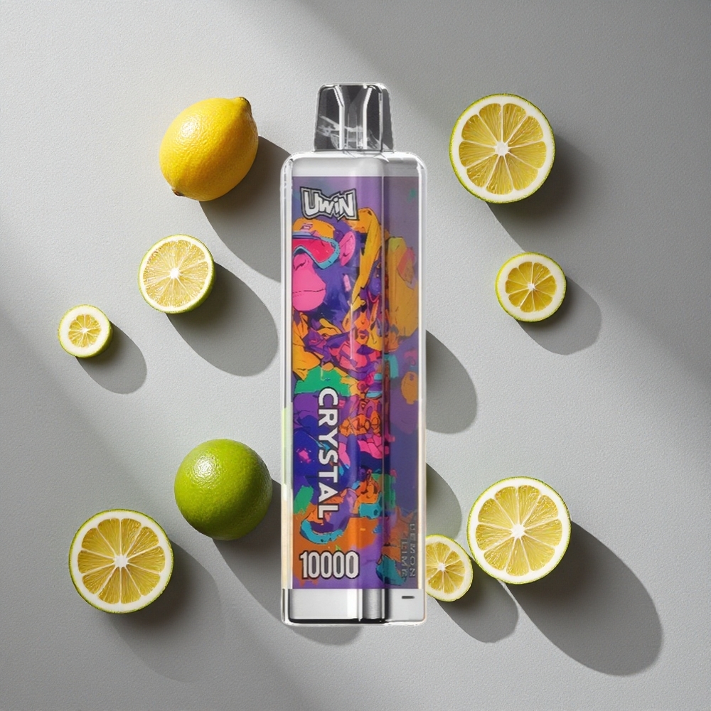 Limón Lima Uwin Crystal 10000 Puffs con luces RGB y carga rápida Type-C