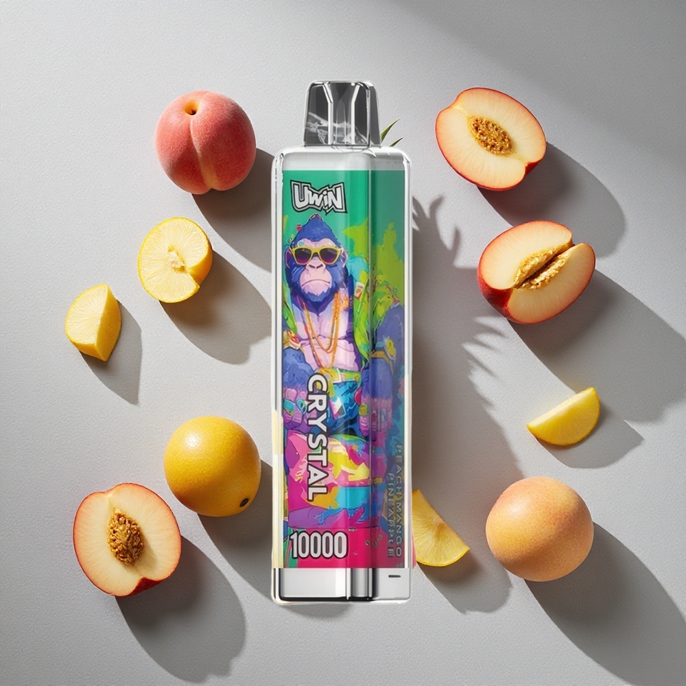 Melocotón Mango Piña Uwin Crystal 10000 Puffs 18ml RGB