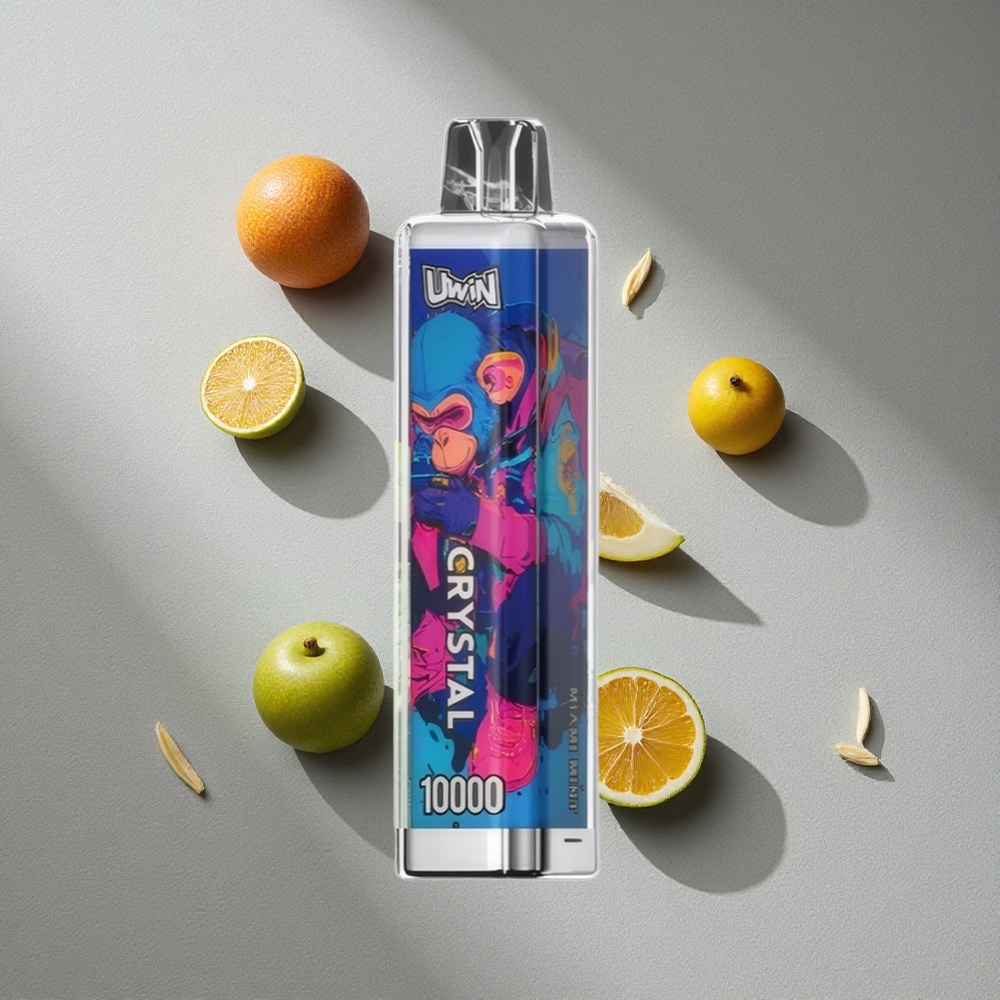 Menta Miami Uwin Crystal 10000 Puffs – 18ml de Líquido, Luz RGB