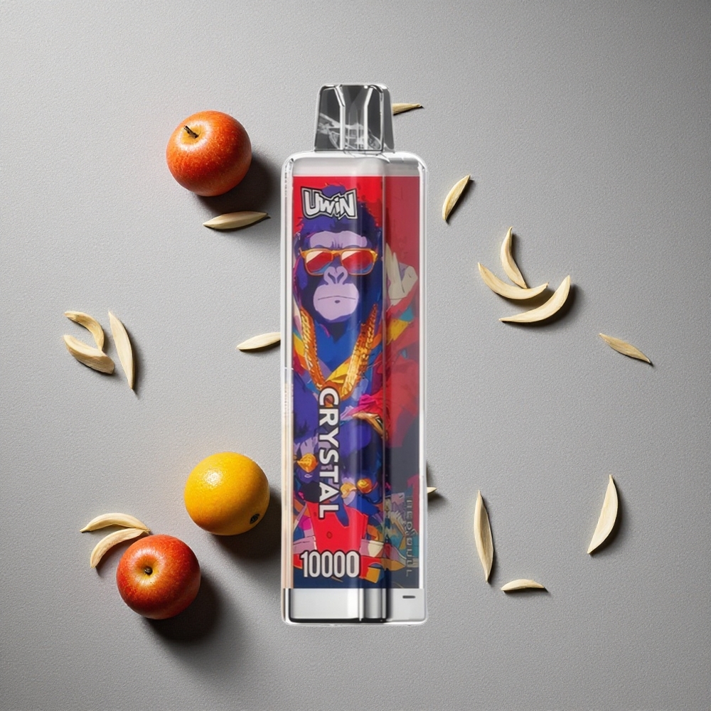 Toronja Roja Uwin Crystal 10000 Puffs con carga rápida Type-C y luces RGB