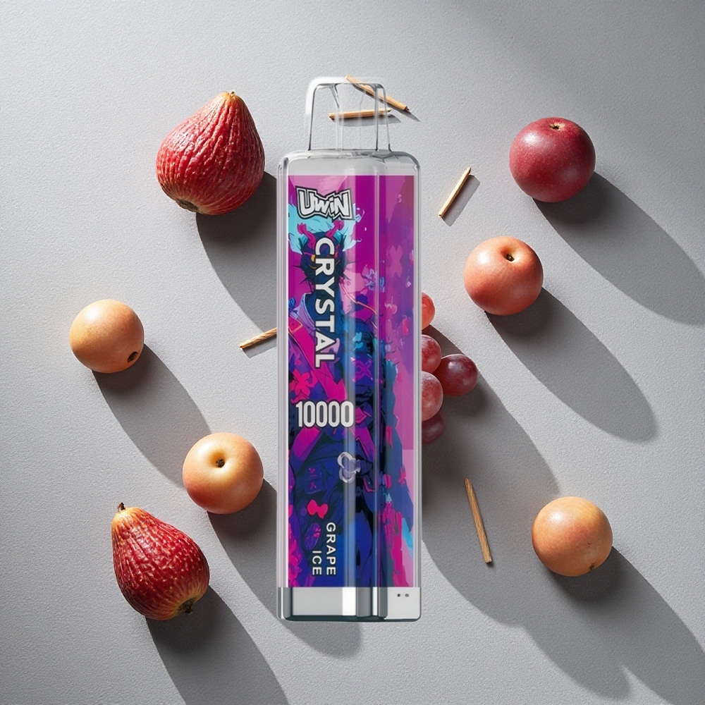 Uva Hielo Uwin Crystal 10000 Puffs con Carga Rápida Type-C y Luces RGB