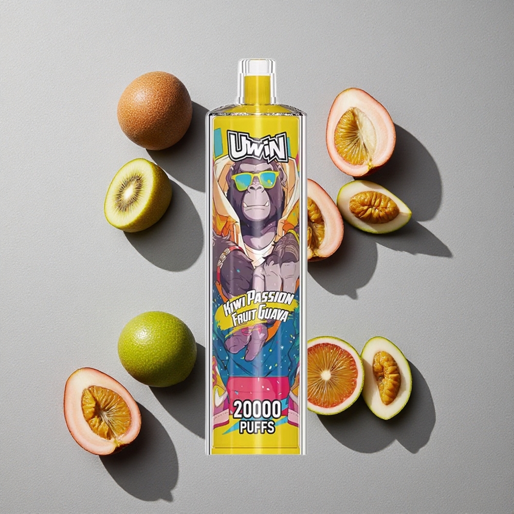 Kiwi Maracuyá Guayaba Uwin Shisha Hookah Crystal 20000 Puffs 22ml Recargable