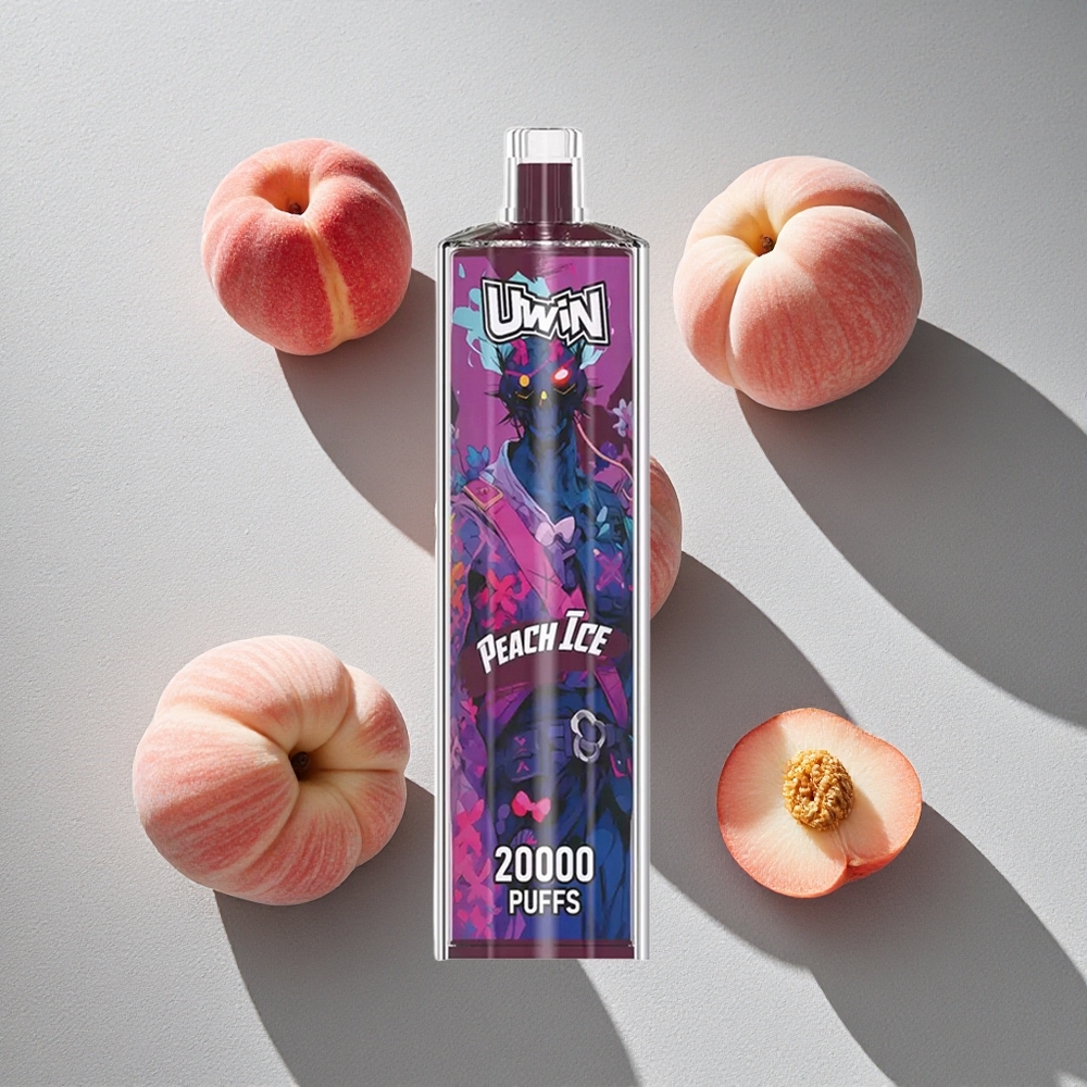 Melocotón Hielo Uwin Shisha Hookah Crystal 20000 Puffs 22ml Uwin Shisha Hookah Crystal 20000 Puffs Tipo-C