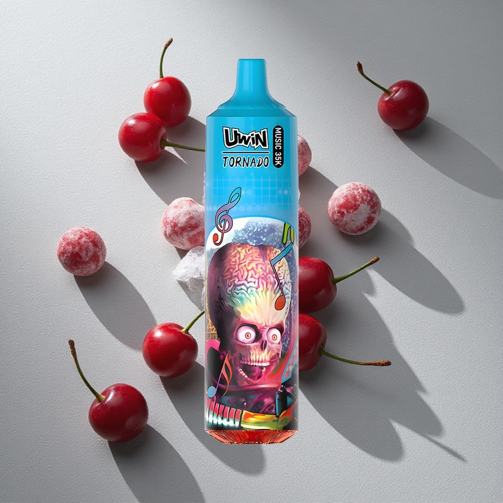 Cereza Hielo Uwin Tornado 35K Música Vape Desechable 35000 Puffs Batería Recargable Cereza Hielo Uwin Tornado 35K Música Vape Desechable 35000 Puffs Batería Recargable