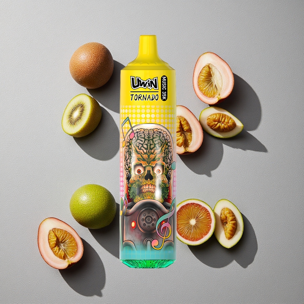 Kiwi Maracuyá Guayaba Uwin Tornado 35K Música Desechable 35000 Puffs Batería Recargable 600mAh Kiwi Maracuyá Guayaba Uwin Tornado 35K Música Desechable 35000 Puffs Batería Recargable 600mAh