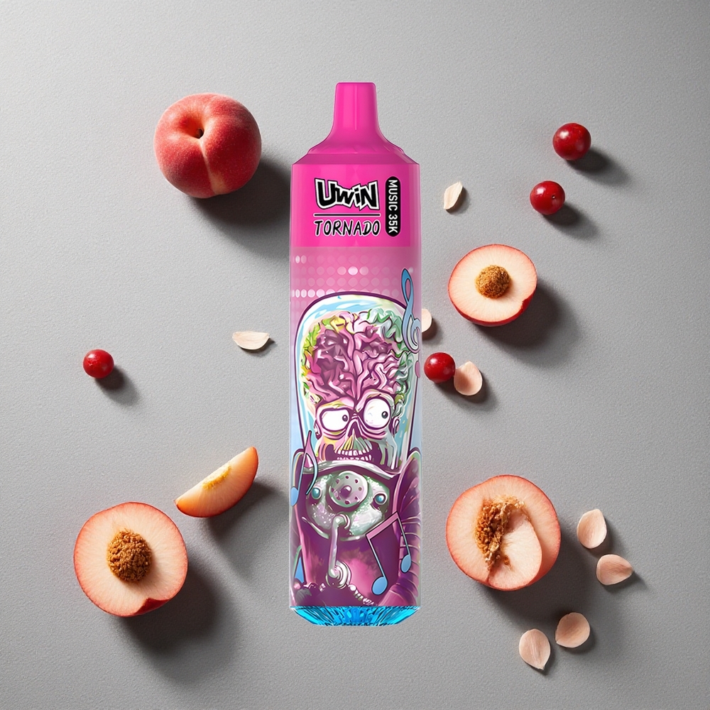 Melocotón Baya Uwin Tornado 35K con 35000 Puffs y batería recargable 600mAh